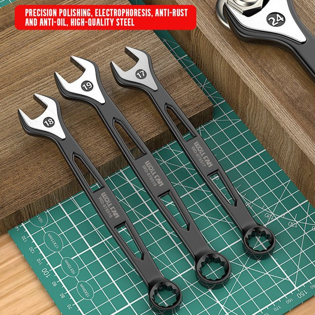 WOZOBUY Ring-Maulschlüssel-Set metrisch, 17 bis 20-teilig, 6–32 mm - Bild 1