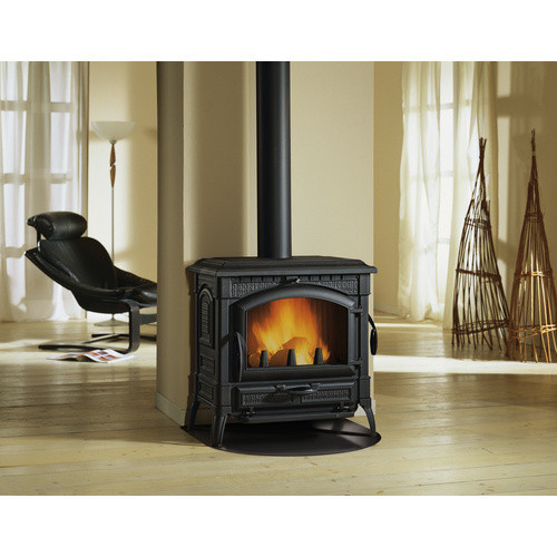 La Nordica-Extraflame Firefix Isotta Kaminofen aus Gusseisen in Schwarz und Anthrazit mit 11,9 kW - Bild 5