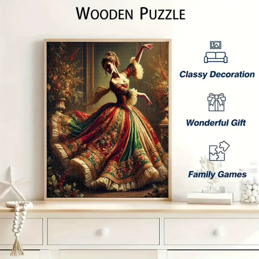 AZNM Ballerina im roten Kleid, Puzzle, 1.000 Teile - Bild 3