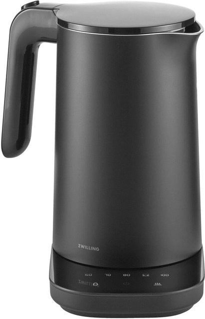 ZWILLING Enfinigy Wasserkocher Schwarz, 1 Liter, 1.850 Watt, Edelstahl und Kunststoff mit Touch-Display und Warmhaltefunktion - Bild 1