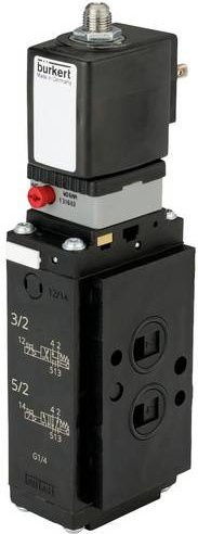 Bürkert Pneumatikventil 6519 20013604 in Schwarz mit 2 bar Mindestdruck - Bild 1