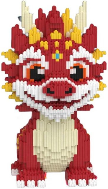 Airun Mini Cartoon Drache Bausteine Mikrosteine Bunt / Mehrfarbig - Bild 1