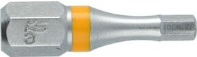 KS Tools TORSIONpower Sechskant-Bit Innen6kant, Antrieb: 1/4 Zoll (6,3 mm), Abtrieb: 3 mm, Länge: 25 mm, Farbe: Silber - Bild 2