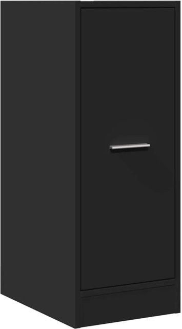 vidaXL Apothekerschrank Schwarz aus Holzwerkstoff, B/T/H: 30 x 41 x 77,5 cm - Bild 1
