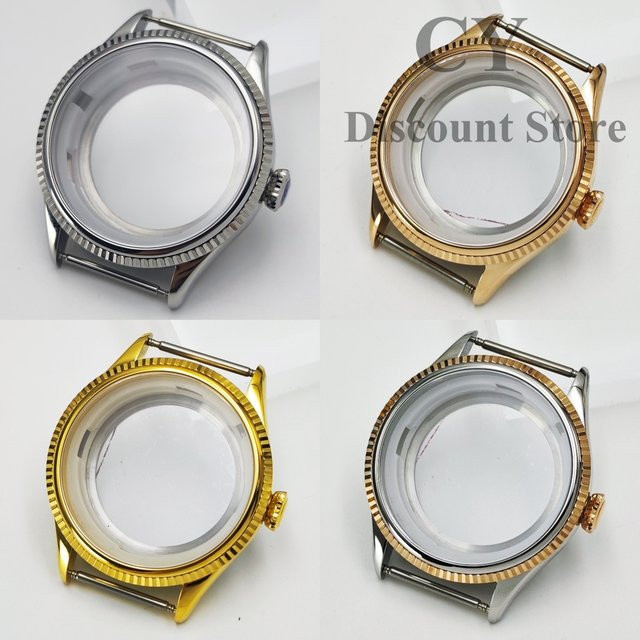 RICHUS Uhrengehäuse, Edelstahl, Silber, 39 mm, Saphirglas - Bild 1