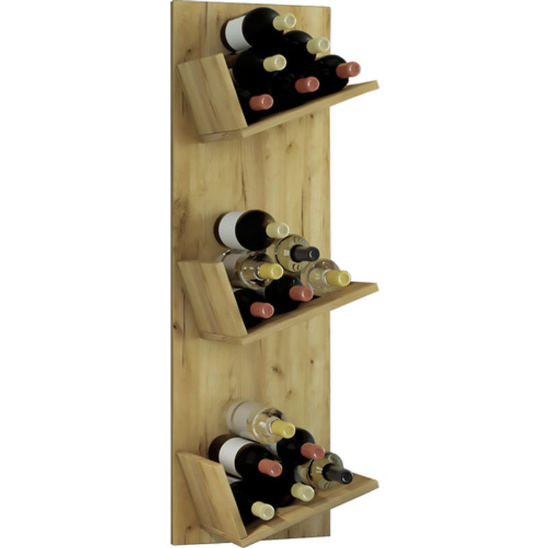 VCM Weinregal Vinosi aus Holzwerkstoff in Braun, B: 25,6 cm, H: 106,5 cm, T: 33 cm - Bild 2