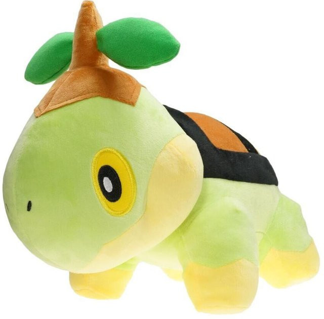 Pokémon Gras Sprout Schildkröte, Plüsch Spielzeug, Grün - Bild 1
