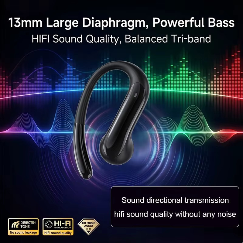 Lenovo Neue K60 Bluetooth-Kopfhörer Over-Ear und Open-Ear in Purple mit digitalem Display - Bild 4