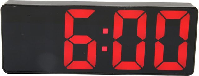 Tooarts Digitaler Wecker mit Temperaturanzeige und Sprachsteuerung, LED Desktop-Uhr, Schwarz - Bild 1