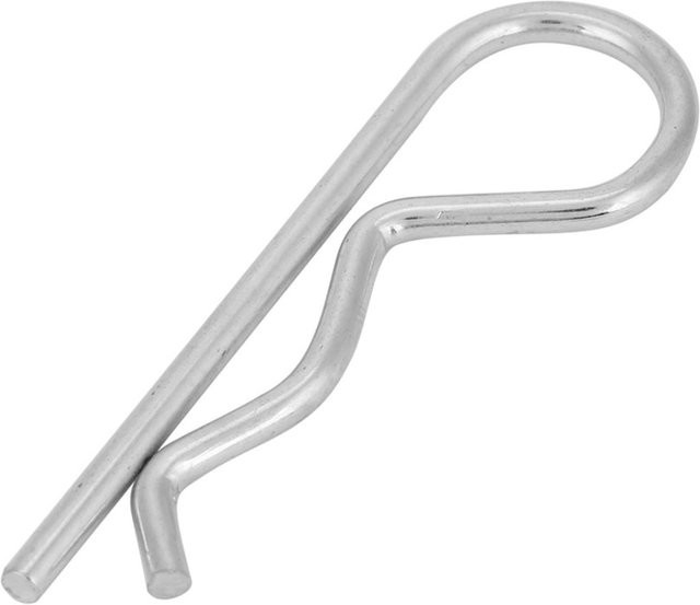 Neoglint B Typ Splint Clips aus verzinktem Stahl, 10 Stück, Farbe: Weiß/Silber, B/T/H: 3 x 60 mm - Bild 1