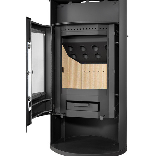 Justus Island Aqua Kaminofen wasserführend in Anthrazit mit 10 kW Leistung - Bild 3