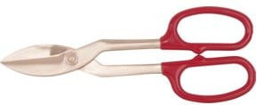 KS Tools BERYLLIUMplus Blechschere in Rot mit Kunststoffgriffen, Länge: 300 mm - Bild 1