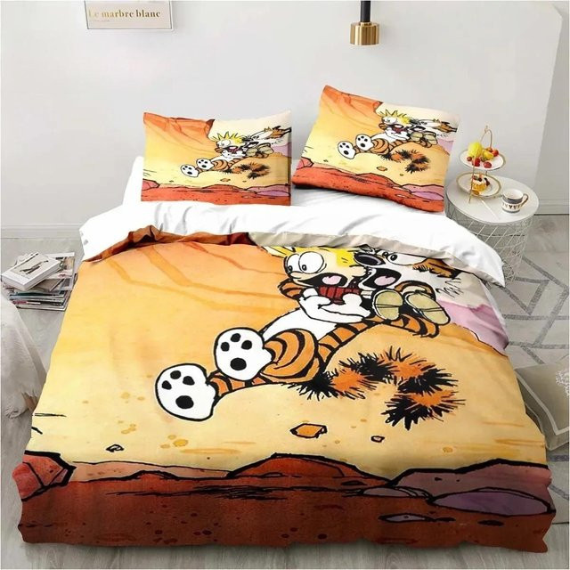 Bettwäscheset Calvin und Hobbes mit 3D-Druck von JMG Household Supplies, Multicolor, Material Mikrofaser, B/H: 135 x 200 cm - Bild 1