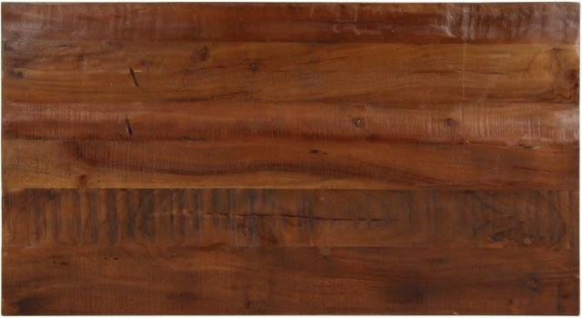 Yiwydaa Tischplatte aus recyceltem Massivholz, rechteckig, braun, B/T/H: 120 x 70 x 2,5 cm - Bild 1