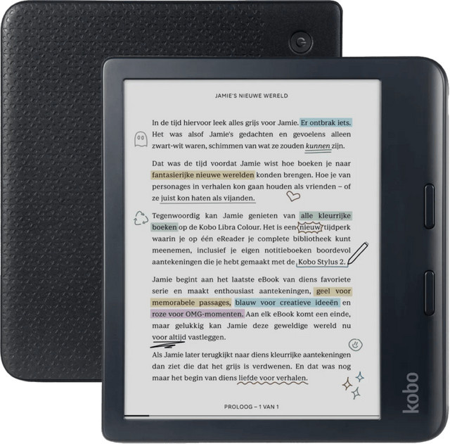 Kobo Libra Colour E-Ink E-Reader in Schwarz - Bild 1