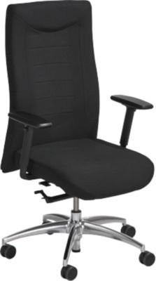 Schäfer Shop Select Bürostuhl SSI PROLINE XXL in Schwarz mit Synchronmechanik, Armlehnen und Stoffbezug, belastbar bis 150 kg - Bild 1