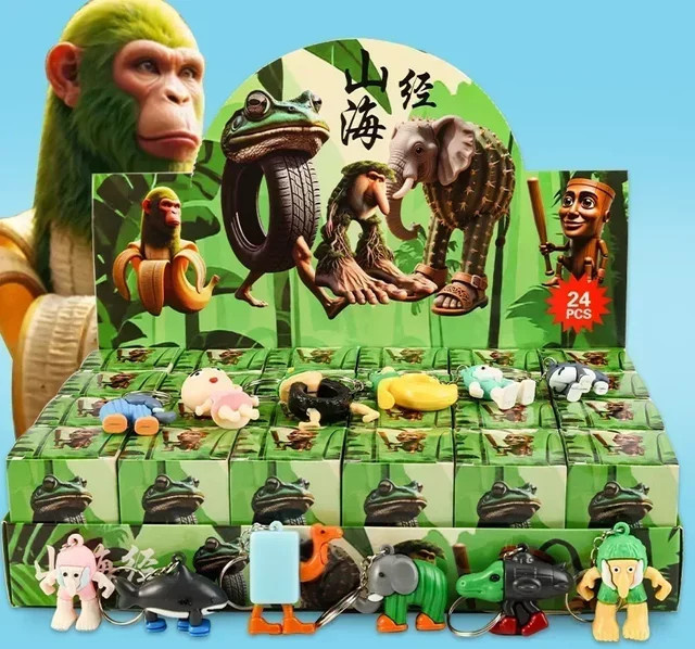 Potdemiel Italienisches Brainrot Blind Box Spielzeug, Figuren Schlüsselanhänger, 24-teiliges Set - Bild 1