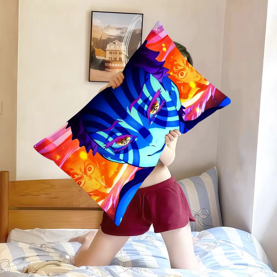 Sanrio Anime Kunst Kissenbezug D-Demon S-Slayer Multicolor, rechteckiger Kissenbezug für Sofa und Wohnzimmer - Bild 3