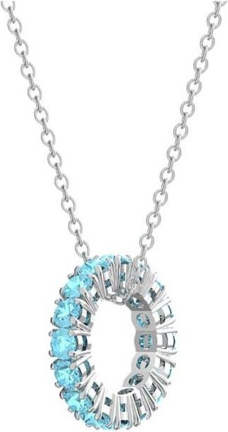 Swarovski Halskette, Kristall, Weiß, Silber, Damen - Bild 1