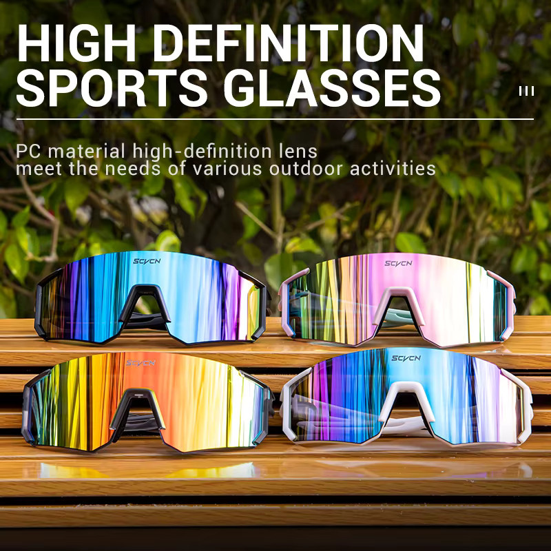 SCVCN Sportsonnenbrille, Unisex, Vollrand, Wrap - Bild 6