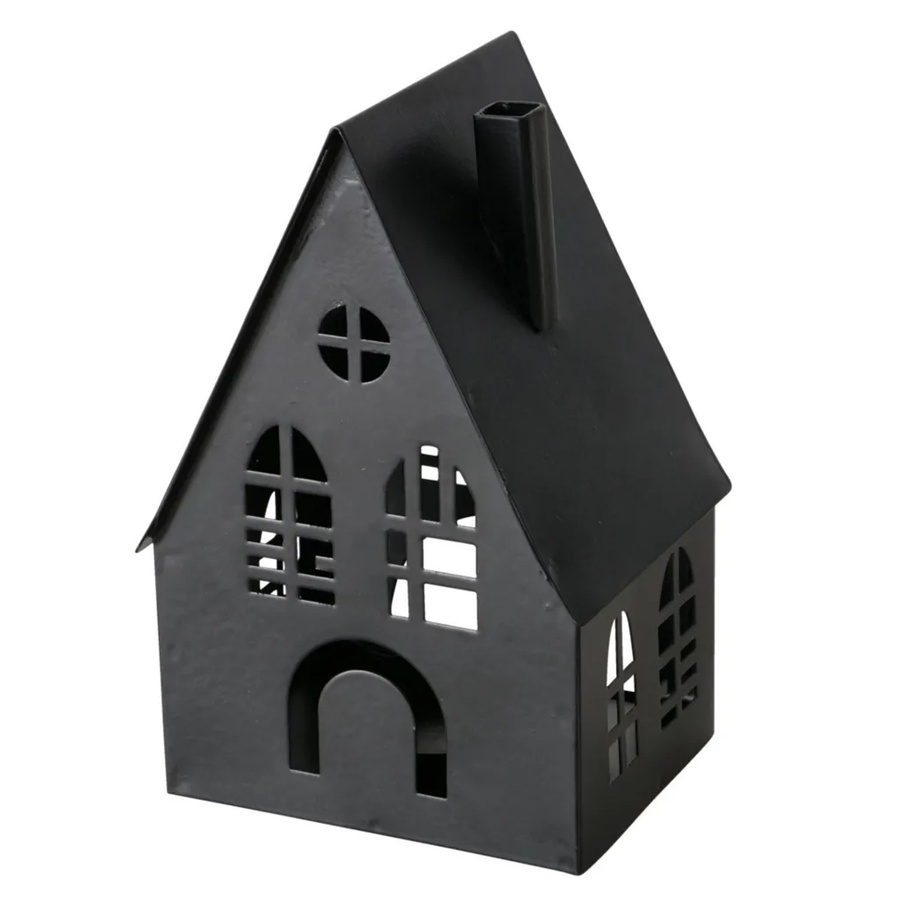 Boltze Laterne Dover Klein Schwarz aus Metall, H x B x T: 13 x 7 x 8 cm - Bild 2
