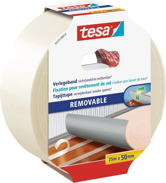 Tesa Verlegeband transparent, Breite: 50 mm, Länge: 25 m - Bild 1