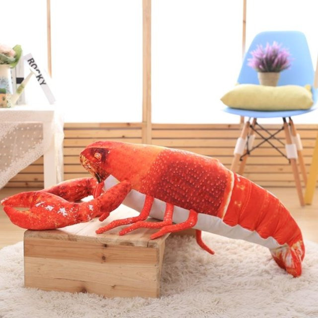 Hummer Plüschtier Puppe, Stofftier, rot, 60cm, ab 14 Jahren - Bild 1