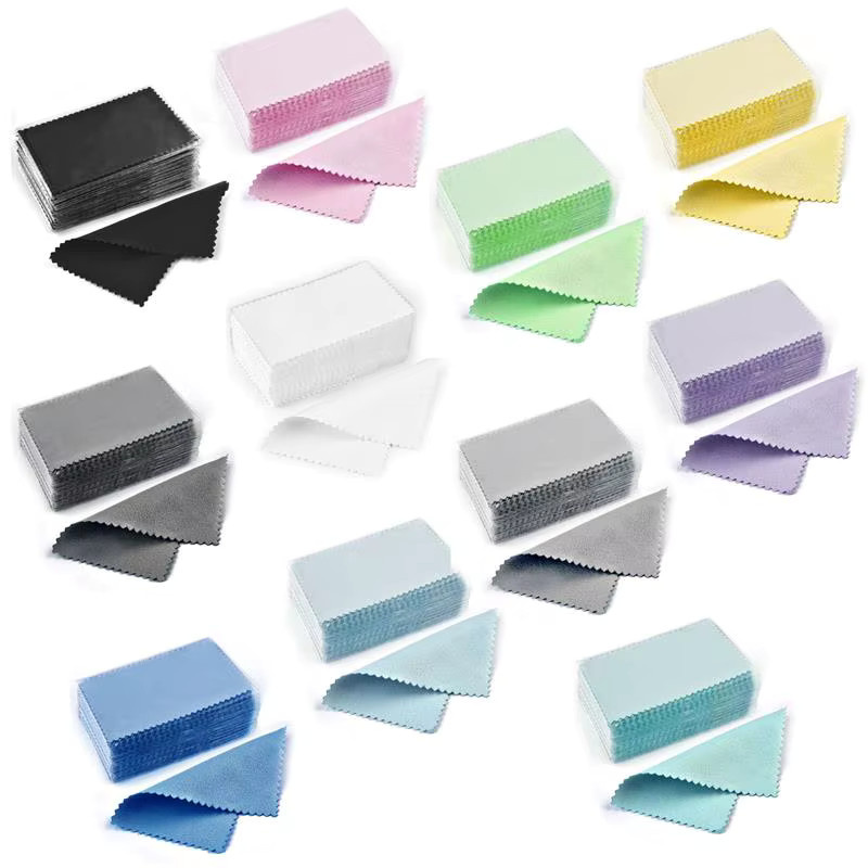 Poliertuch silber, 10 x 6,5 cm / 8 x 8 cm, 50 Stück - Bild 2