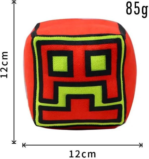Yiran toy Geometry Dash Würfel Plüschtier, ab 1,5 Jahre - Bild 1