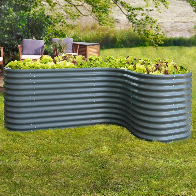 Vitavia Hochbeeterweiterung Terra Curve in Granit, B/H/T: 80 x 86 x 80 cm - Bild 1