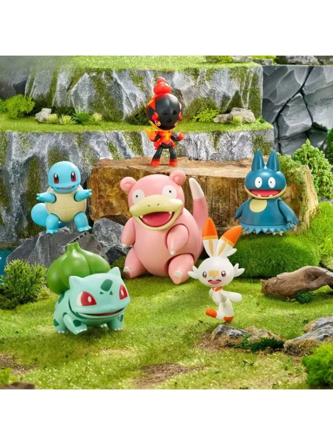 Pokémon Pikachu Eevee Sprigatito Charmander Psyduck, Actionfigur Puzzle DIY Spielzeug - Bild 2