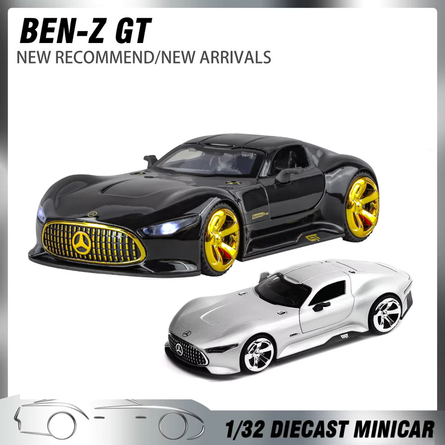 MAKEDA GT Auto, Modellauto, 1:32, Metall, mit Ton und Licht - Bild 3