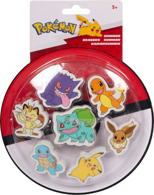 Pokémon Radiergummi 7er Set in Multicolour - Bild 1