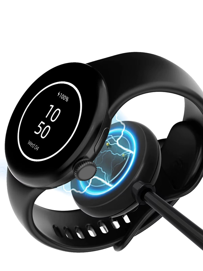 Google Ersatzladegerät für Pixel Watch 2/3, USB, Schwarz, 2er-Pack - Bild 4