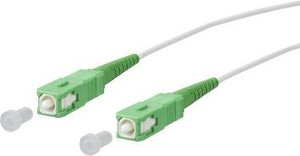 Metz Connect OpDAT Patchkabel SC-S APC/SC-S APC OS2 in Grün, Länge: 15 m - Bild 1