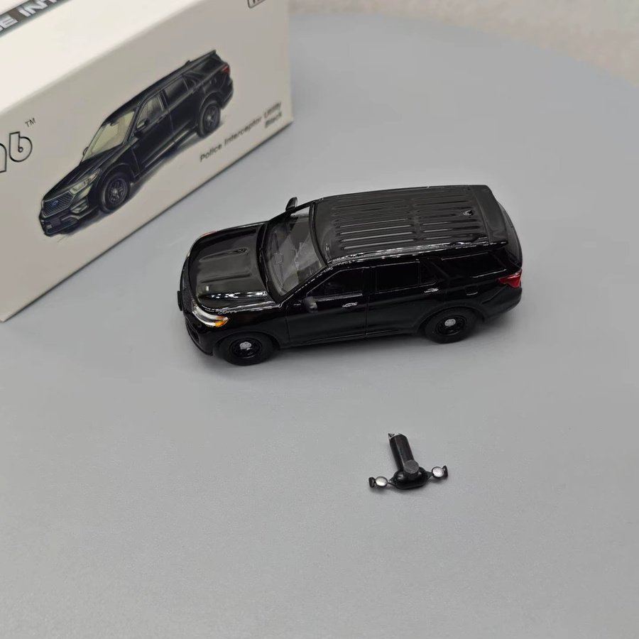 MASSDI Explorer Black Casual Coat Paint, Modell, 1:64, Metall, Schwarz - Bild 2