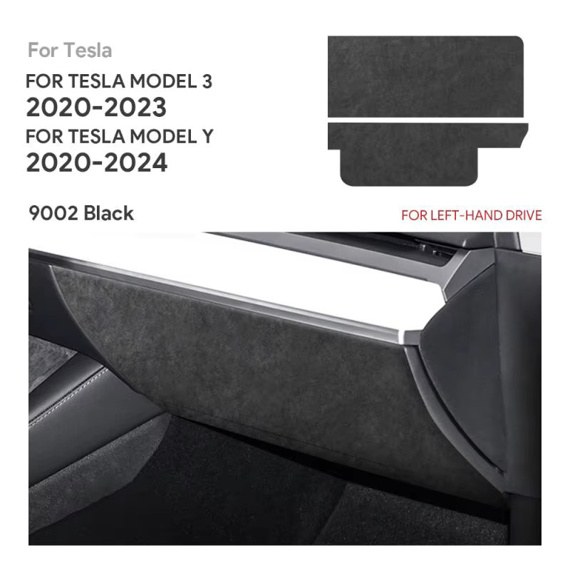 AIRSPEED Wildleder Instrumententafelverkleidung Schutzaufkleber für Tesla Model 3 2020–2023 und Tesla Model Y 2020–2024 - Bild 6