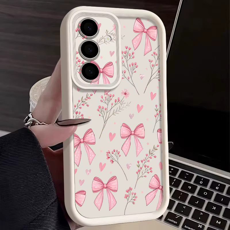 Samsung Handyhülle mit Schleifenmuster in Braun für Galaxy S25 S24 S23 Ultra S26 FE A56 A55 A54 A37 A36 A27 A26 A17 A16 A15 Weiche Schutzhülle - Bild 2