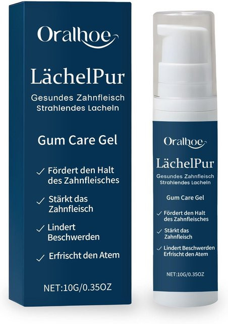 ORALHOE Zahnfleisch Gel mit Kaliumglycyrrhizat, Arginin, Allantoin, Pfefferminzextrakt, Kamillenextrakt - Bild 1