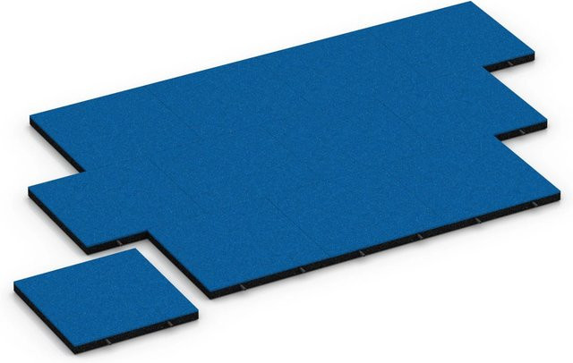 WARCO Fallschutzplatte Himmelblau B/T/H: 50 x 50 x 4,5 cm - Bild 1