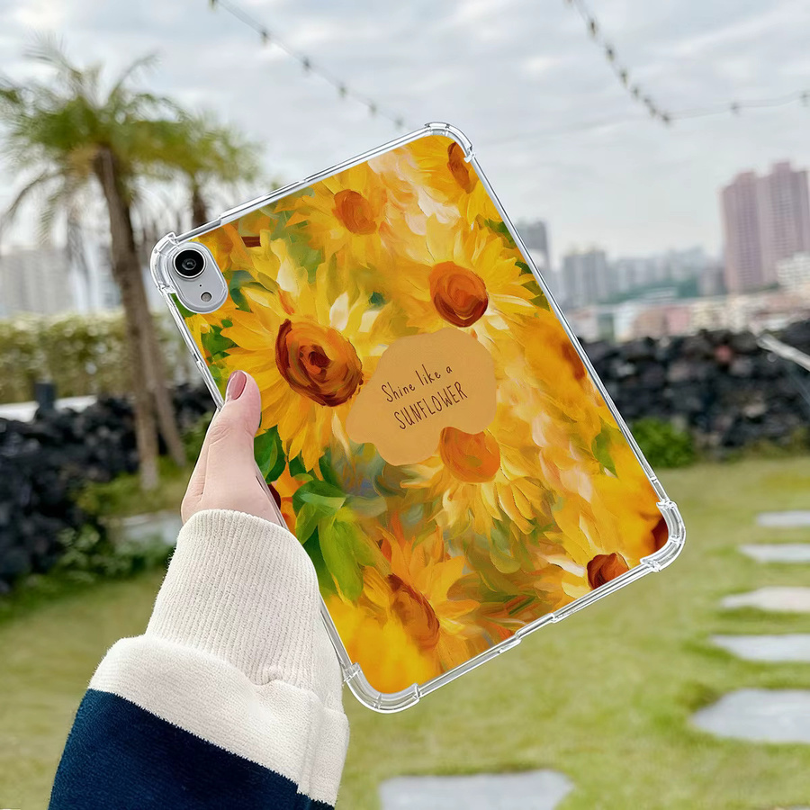 Silikon Schutzhülle mit Blumenmuster für Samsung Galaxy Tab A9 Plus, S10 FE, S6 Lite, S10 Lite, A8, S9 FE Plus, S7 FE und S8 - Bild 3