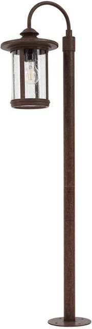 Lindby Außenleuchte Zayn Laterne Retro Vintage Antik, Braun, Aluminium und Glas, 1-flammig E27, IP65 - Bild 1