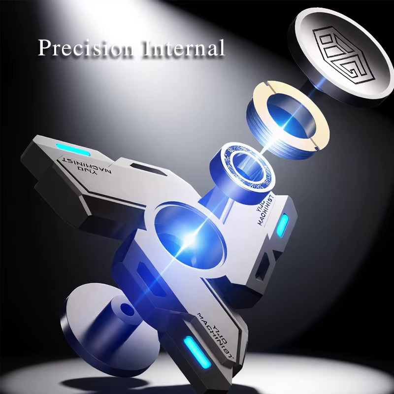 YIJOO Fidget-Spielzeug, Metall, EDC-Sammlerspinner aus Legierung, handgefertigter Gyro - Bild 2