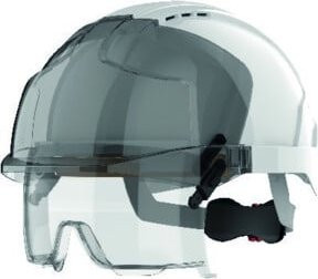 JSP EVO VISTAlens Schutzbrille mit Überbrille in Weiß - Bild 1