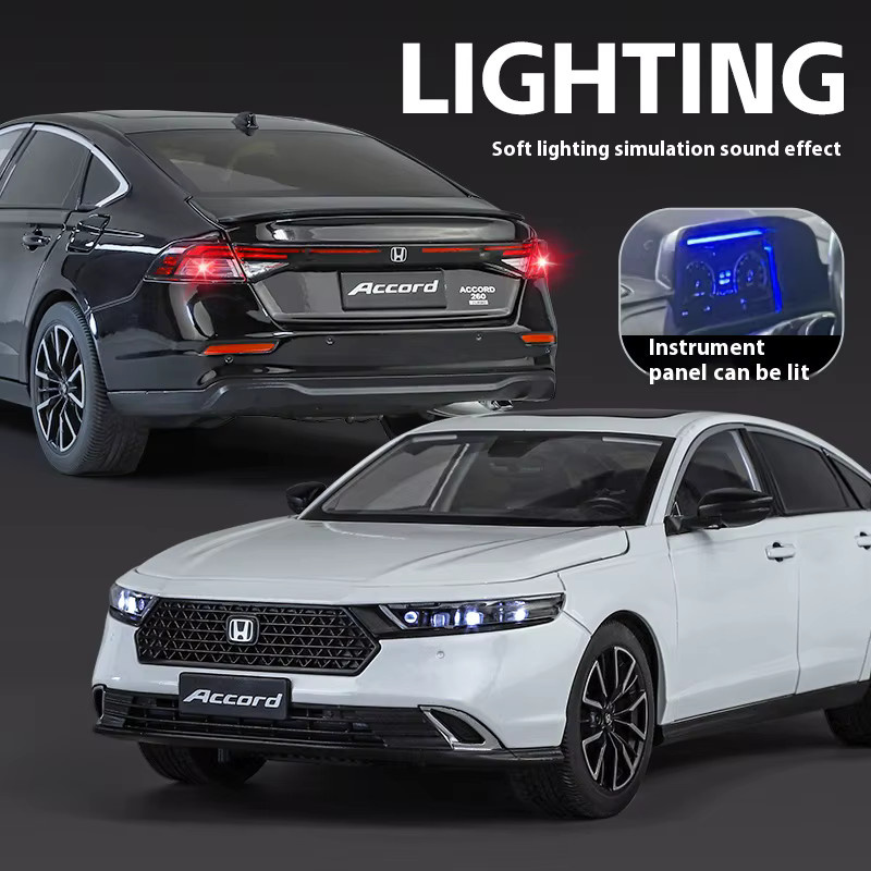 Maisto Honda Accord 2024, Automodell, 1:18, Metall, mit Licht und Sound - Bild 2