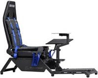 Next Level Racing Flight Simulator NLR-S027 Sim Rig Gaming Chair aus Metall und Kunstleder in Schwarz, Blau und Grau - Bild 1