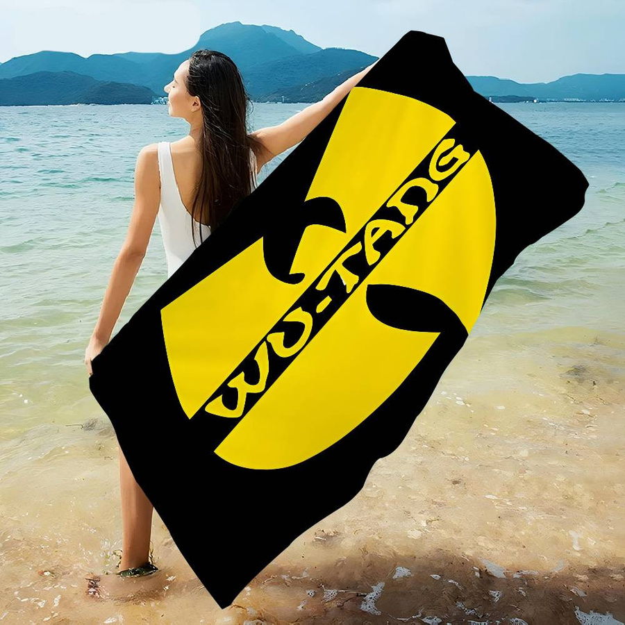 Potdemiel Mikrofaser Strandtuch Wu-Tang-Clan Hip-Hop Design, Saugfähig und Schnelltrocknend, B/H: 50 x 100 cm, Mehrfarbig - Bild 6