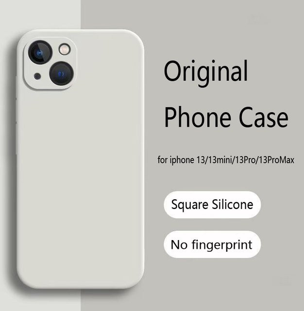 Apple iPhone 13 13 Pro 13 Mini 13 Pro Max Flüssigsilikon-Handyhülle, Stoßfest und Weich, Grün - Bild 1