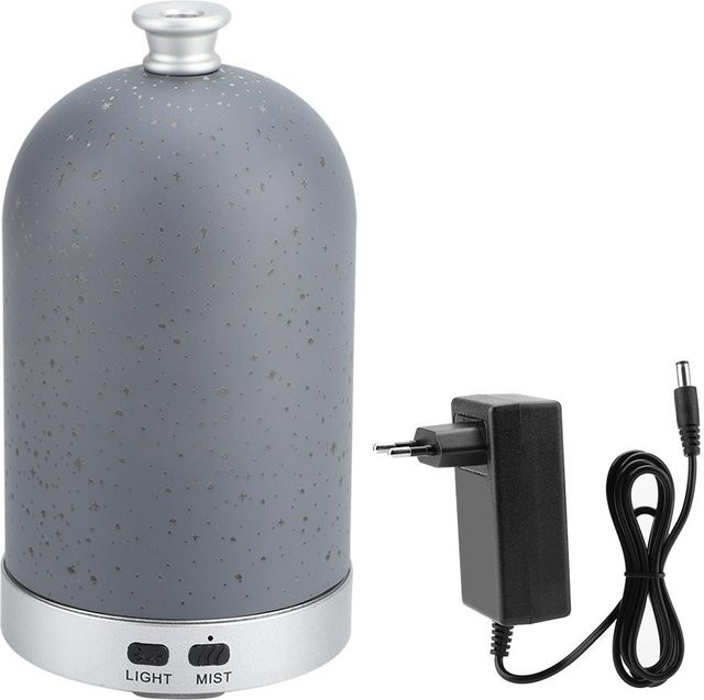KONNWEI 3D Glas Ultraschall Aroma Diffusor und Luftbefeuchter mit LED Nachtlicht, Grau, 100 ml - Bild 1