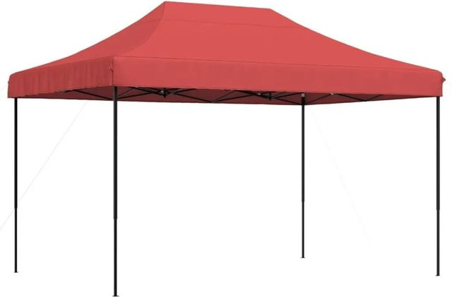 vidaXL Partyzelt Pop-Up Faltbar Burgunderrot B: 410 cm, T: 279 cm, H: 315 cm - Bild 1